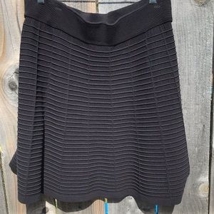 Loft outlet black, stretch knit skirt